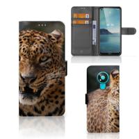 Nokia 3.4 | Telefoonhoesje | Met pasjeshouder | Luipaard