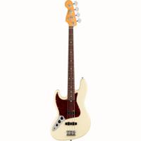 Fender American Professional II Jazz Bass LH Olympic White RW linkshandige elektrische basgitaar met koffer - thumbnail