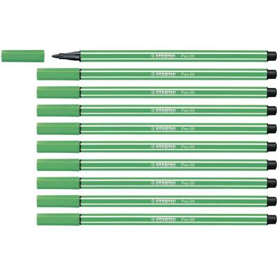 Markeerstiften Stabilo Pen 68 Groen (10 Onderdelen)