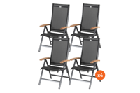 Set van 4 - Hartman Salvatore verstelbare stoel - Teak