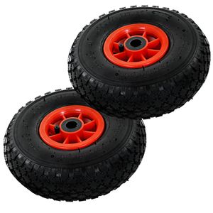 VidaXL Steekwagenwielen 2 st 3,00-4 (245x82) rubber