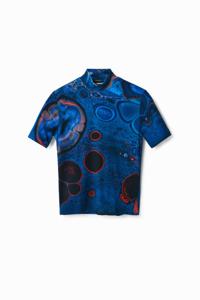 T-shirt met Arty Print - BLUE - XL