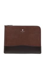 Aspinal Of London pochette d'ordinateur City en cuir - Marron