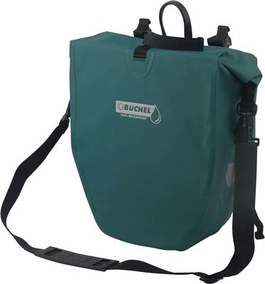 Enkele fietstas Büchel 100% waterdicht 25,4 liter - turquoise