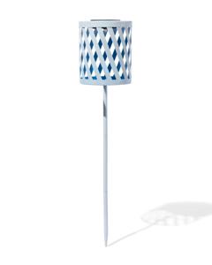 HEMA Solarlamp Op Stok 54cm Metaal Blauw (blauw)