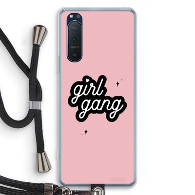 Girl Gang: Sony Xperia 5 II Transparant Hoesje met koord