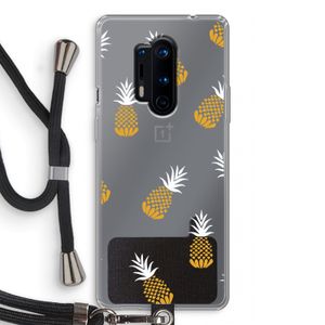 Ananasjes: OnePlus 8 Pro Transparant Hoesje met koord