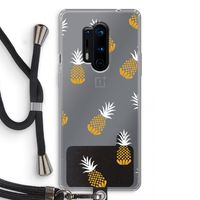 Ananasjes: OnePlus 8 Pro Transparant Hoesje met koord