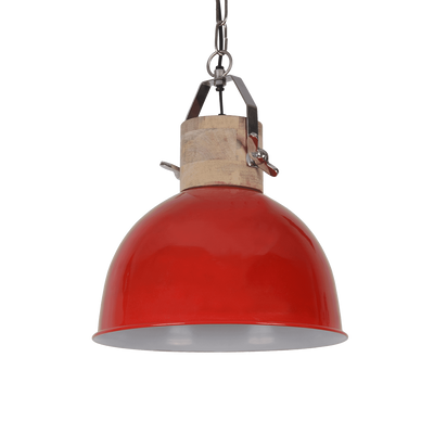 Hanglamp Fabriano Industrieel 30 cm 1 Lichts Glans Rood Hanglamp Fabriano Industrieel 30 cm 1 Lichts Glans Rood