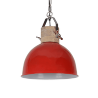 Hanglamp Fabriano Industrieel 30 cm 1 Lichts Glans Rood - thumbnail