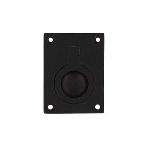 Intersteel Luikring rechthoekig 65 x 49mm mat zwart