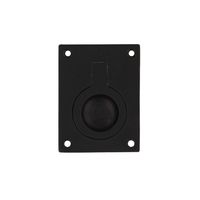 Intersteel Luikring rechthoekig 65 x 49mm mat zwart
