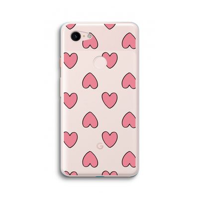 Ondersteboven verliefd: Google Pixel 3 XL Transparant Hoesje