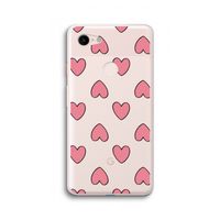 Ondersteboven verliefd: Google Pixel 3 XL Transparant Hoesje