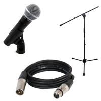 Shure SM58 SE zangmicrofoon met kabel en statief - thumbnail