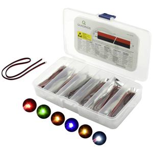 Quadrios LED-assortiment Rood, Groen, Geel, Blauw, Wit, Amber 20 mA 3.0 V