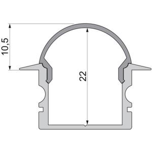 Deko Light 979652 Endkappe R-ET-02-15 Set 2 Stk, Schwarz Profieleindkap Kunststof (l x b x h) 30 x 6 x 24 mm 1 stuk(s)