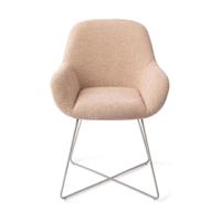 Jesper Home Kushi eetkamerstoel Flax Relax cross steel