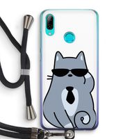 Cool cat: Huawei P Smart (2019) Transparant Hoesje met koord
