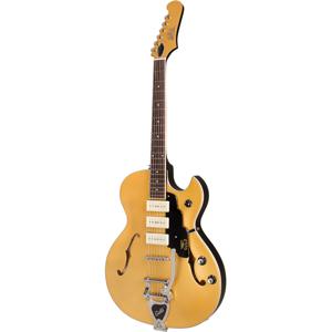 Guild Newark St. Collection Starfire I Jet 90 Satin Gold semi-akoestische gitaar met tremolo