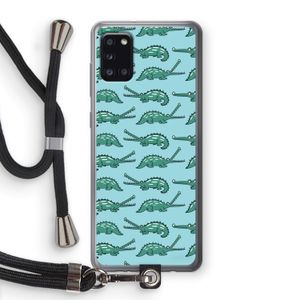 Kroko: Samsung Galaxy A31 Transparant Hoesje met koord