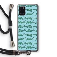 Kroko: Samsung Galaxy A31 Transparant Hoesje met koord