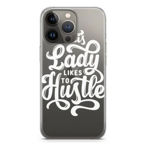 Hustle Lady: iPhone 13 Pro Transparant Hoesje