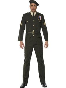 Wartime Officier kostuum man