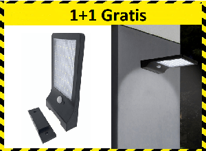 Hofftech solar led wandlamp met sensor 1+1 GRATIS