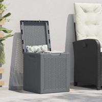 Tuinbox 90 L PP rattan grijs