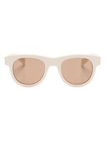 Saint Laurent Eyewear lunettes de soleil SL 571 à monture ronde - Tons neutres - thumbnail