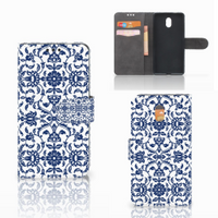 Nokia 3 Hoesje Flower Blue - thumbnail