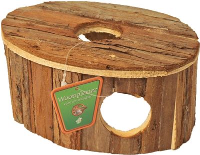Hamsterhuis ovaal natural 17 cm - Gebr de boon