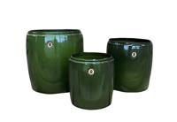 Pot met rand Groen S 20x21cm - Buitengewoon de boet