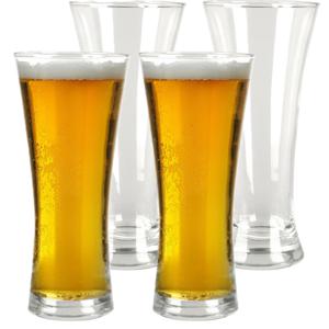 Bierglazen - 4x - 320 ml/0,32L - glas - drinkglazen