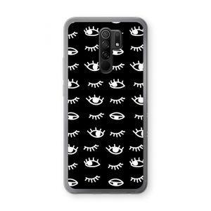 Eye pattern #3: Xiaomi Redmi 9 Transparant Hoesje