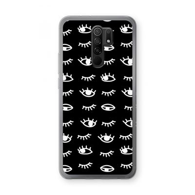 Eye pattern #3: Xiaomi Redmi 9 Transparant Hoesje