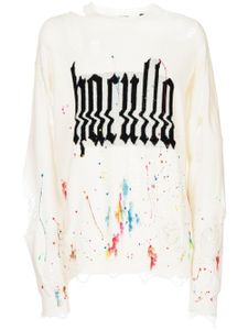 Haculla sweat Glitched à logo imprimé - Blanc