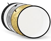 Godox reflectieschermen 5-in-1 Gold, Silver, Black, White, Translucent - 110cm - thumbnail