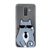 Cool cat: Samsung Galaxy A6 Plus (2018) Transparant Hoesje