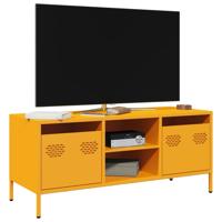 Tv-meubel 101,5x39x43,5 cm koudgewalst staal mosterdgeel Tv-meubel 101,5x39x43,5 cm koudgewalst staal mosterdgeel
