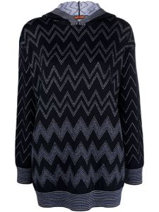 Missoni hoodie à motif zigzag - Bleu