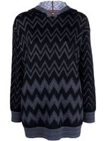 Missoni hoodie à motif zigzag - Bleu - thumbnail