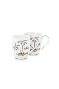 Pip Studio Set/2 Mokken Klein Jolie Stippen Goud Blauw