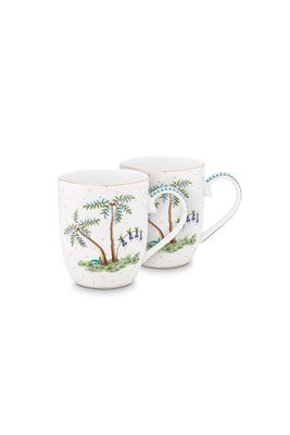Pip Studio Set/2 Mokken Klein Jolie Stippen Goud Blauw