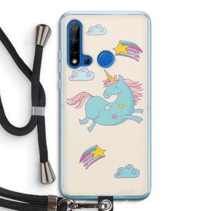 Vliegende eenhoorn: Huawei P20 Lite (2019) Transparant Hoesje met koord