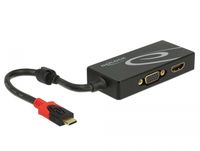 DeLOCK 87730 video kabel adapter 0,2 m USB Type-C HDMI + VGA (D-Sub) Zwart - thumbnail