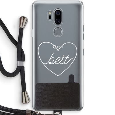Best heart pastel: LG G7 Thinq Transparant Hoesje met koord
