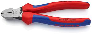 Knipex Zijsnijtang | lengte 160 mm | hoofd gepolijst | meercomponenten mantels max. 2 mm | 1 stuk - 70 02 160 - 70 02 160