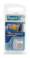 Rapid Nieten Type 36 DP Gegalvaniseerd, Blister 864st Lengte 12mm